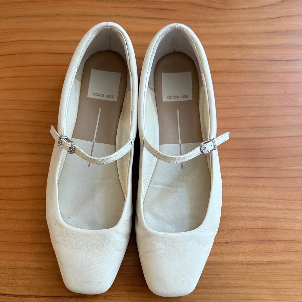 Dolce Vita Cream Mary Jane Flats